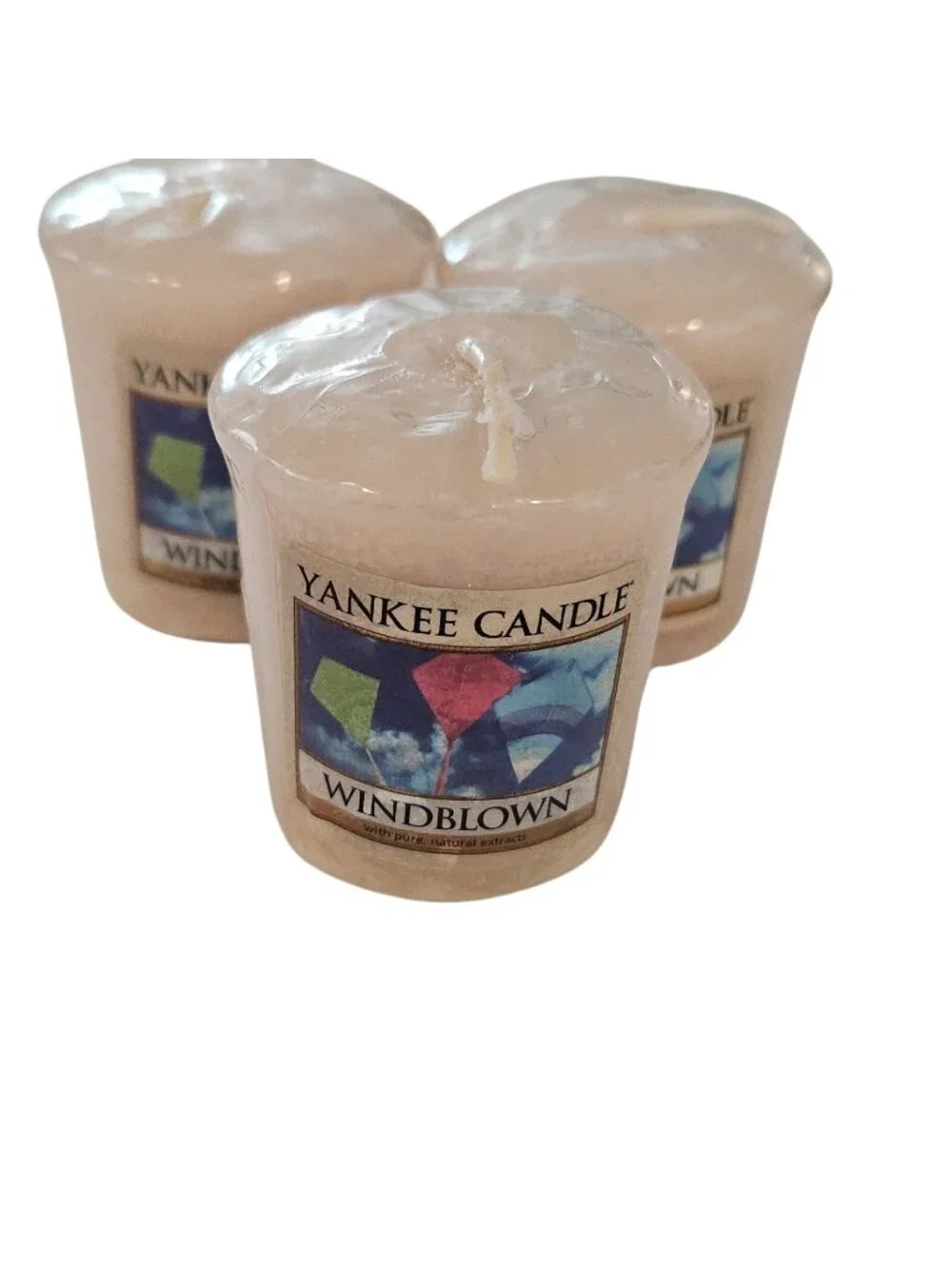 Yankee Candle 3 RETIRED Windblown Votives New